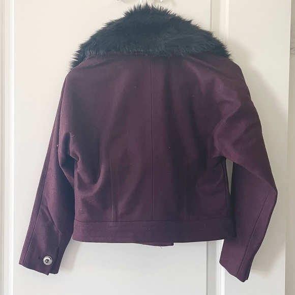 Juicy Couture burgundy wool jacket xs - Picture 5 of 8